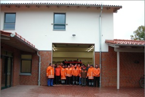 Einzug in das neue Feuerwehrgerätehaus im Oktober 2010